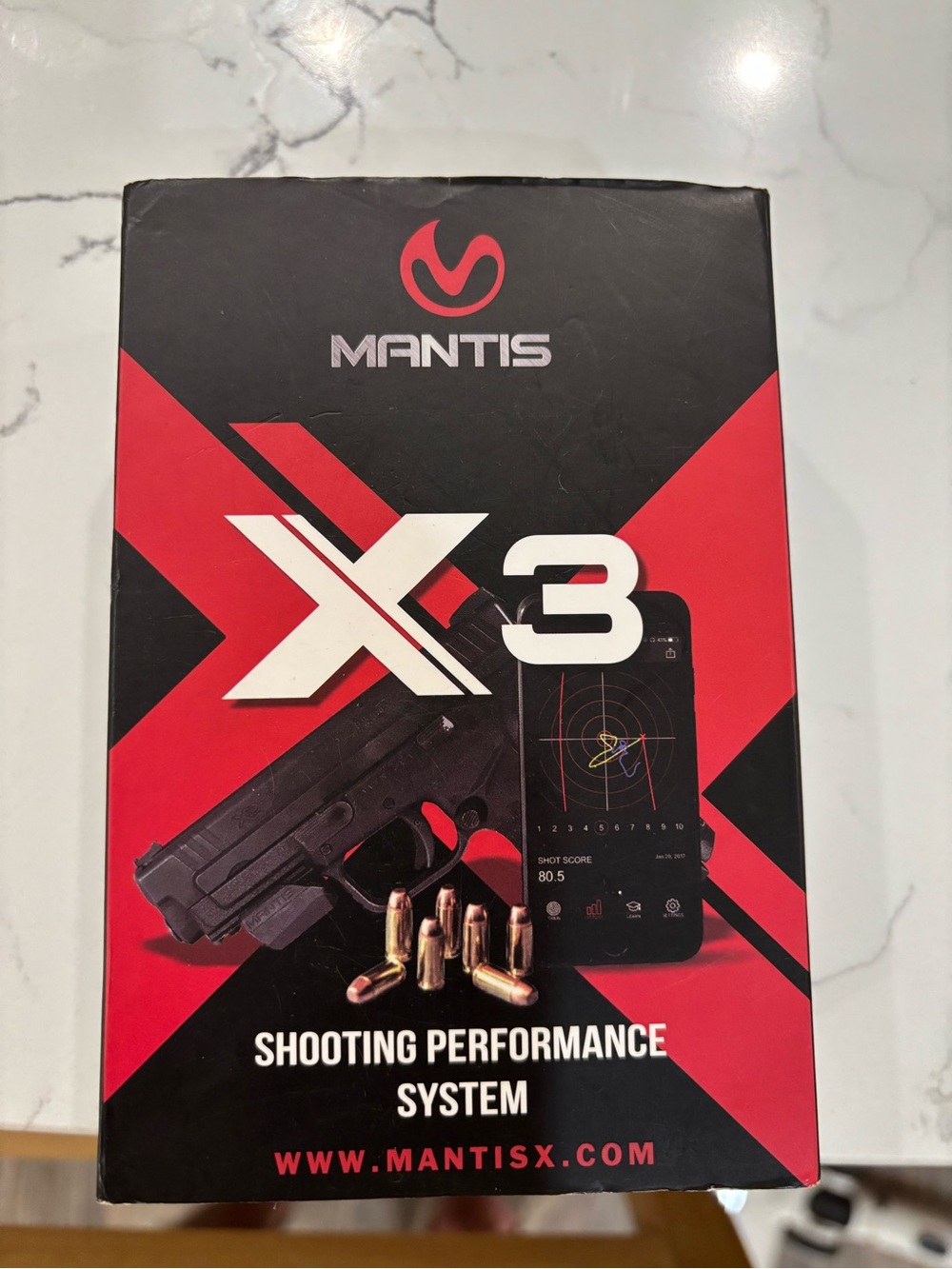 Mantis X3 Shooting Performance System - Black and Red